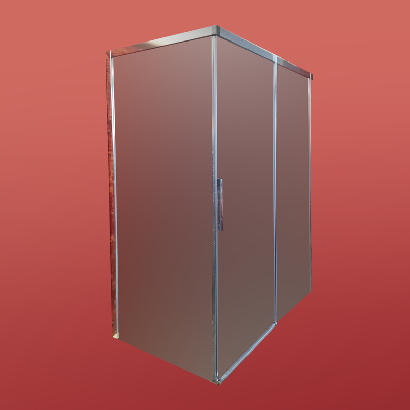 Боковая стенка для кабины Koer SR SW05-90x200-TR-01 прозрачное стекло Easy Clean 6мм, хром (KR5407)