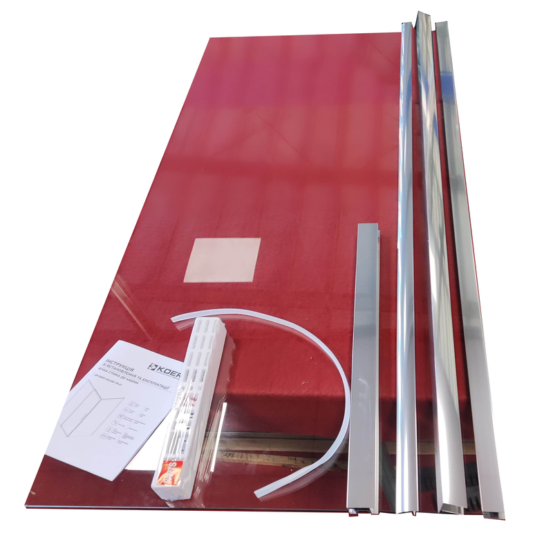 Боковая стенка для кабины Koer SR SW05-90x200-TR-01 прозрачное стекло Easy Clean 6мм, хром (KR5407)