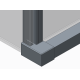 Боковая стенка для кабины Koer SR SW05-90x200-TR-01 прозрачное стекло Easy Clean 6мм, хром (KR5407)