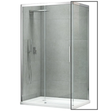 Боковая стенка для кабины Koer SR SW05-90x200-TR-01 прозрачное стекло Easy Clean 6мм, хром (KR5407)