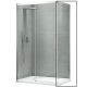 Боковая стенка для кабины Koer SR SW05-90x200-TR-01 прозрачное стекло Easy Clean 6мм, хром (KR5407)