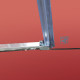 Боковая стенка для кабины Koer SR SW05-90x200-TR-01 прозрачное стекло Easy Clean 6мм, хром (KR5407)