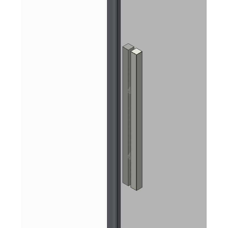 Боковая стенка для кабины Koer SR SW05-90x200-TR-01 прозрачное стекло Easy Clean 6мм, хром (KR5407)