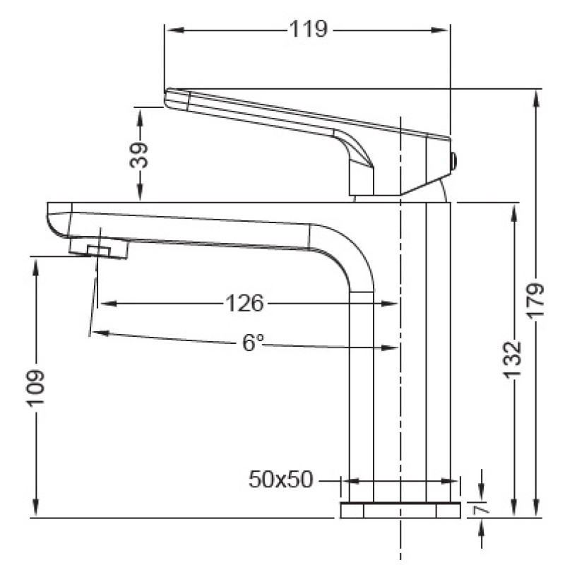 Смеситель для умывальника Koer KB-10031-01 (KR5430)