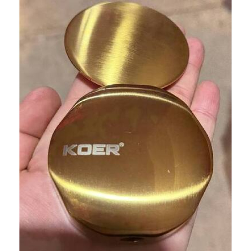 Комплект накладок к сифону для ванны Koer BD-04-12 ПОЛУАВТОМАТ (Цвет золото матовое) 1 1/2'' (KR5445)