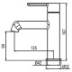 Смеситель для умывальника Koer KB-10029-01 Цвет хром (KR5478)
