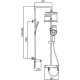 Душевая колонна со смесителем Koer KB-56029-01 3 функции, цвет хром (KR5481)