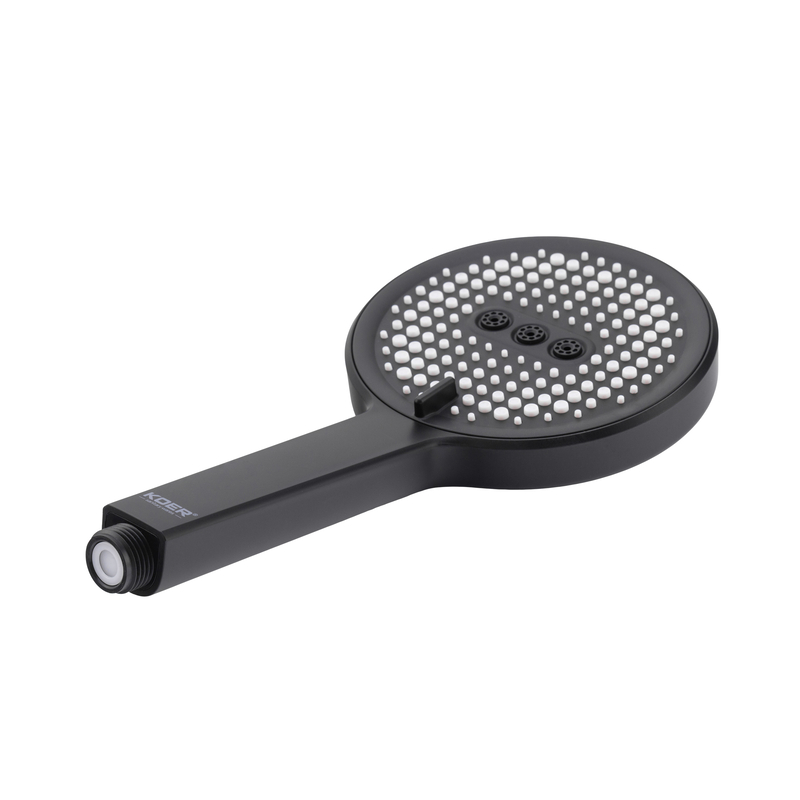Душевая колонна со смесителем Koer KB-56029-05 3 функции, цвет черный (KR5490)