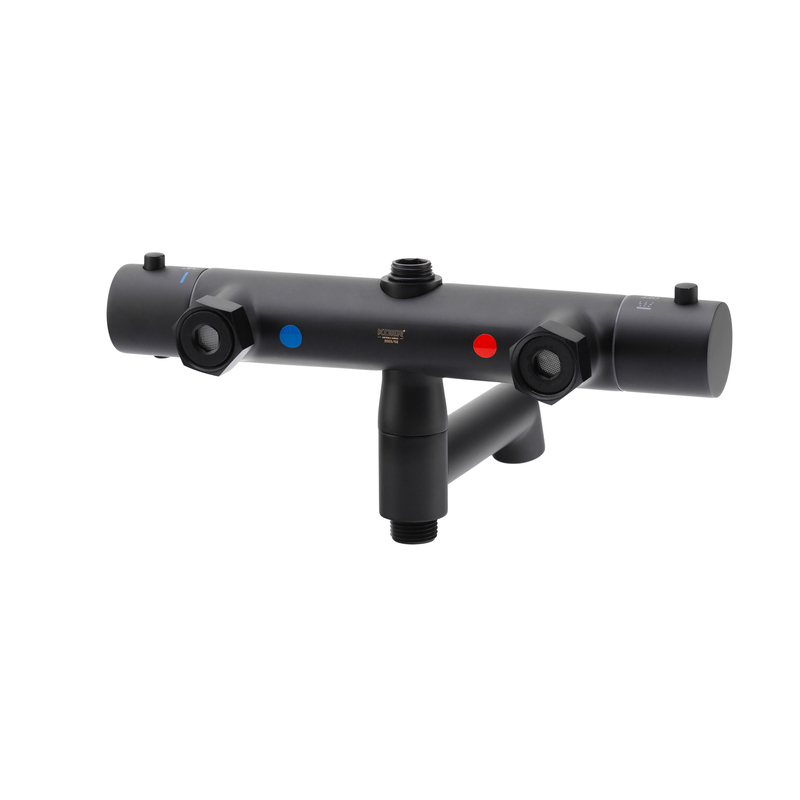 Душевая колонна с термостатическим смесителем Koer KB-57029-05 3 функции, цвет черный (KR5491)