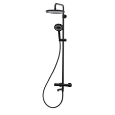 Душевая колонна с термостатическим смесителем Koer KB-57029-05 3 функции, цвет черный (KR5491)