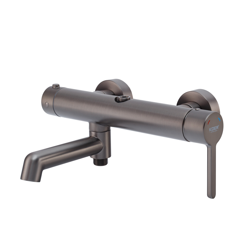 Душевая колонна со смесителем Koer KB-56029-07 3 функции, цвет графит (KR5497)