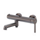 Душевая колонна со смесителем Koer KB-56029-07 3 функции, цвет графит (KR5497)