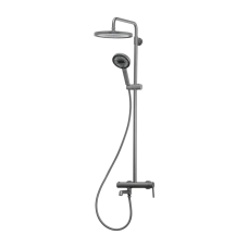 Душевая колонна со смесителем Koer KB-56029-07 3 функции, цвет графит (KR5497)