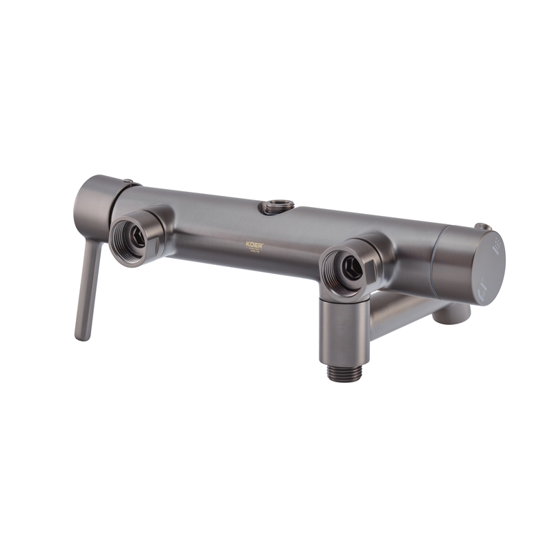 Душевая колонна со смесителем Koer KB-56029-07 3 функции, цвет графит (KR5497)