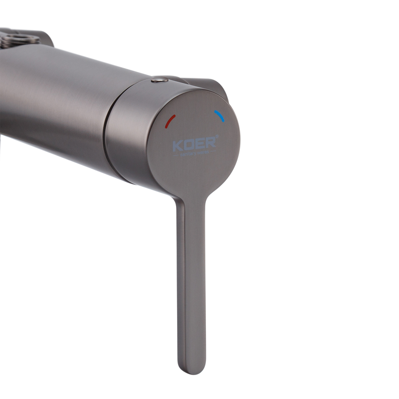 Душевая колонна со смесителем Koer KB-56029-07 3 функции, цвет графит (KR5497)