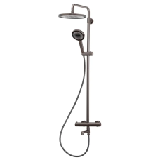 Душевая колонна с термостатическим смесителем Koer KB-57029-07 3 функции, цвет графит (KR5498)