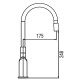 Смеситель для кухни Koer KB-70029-07 Цвет графит (KR5500)
