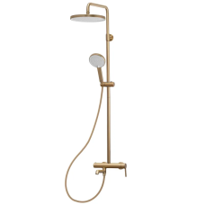 Душевая колонна со смесителем Koer KB-56029-12 3 функции, цвет матовое золото (KR5503)