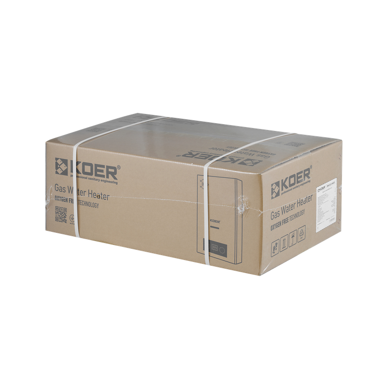 Газовая колонка Koer KWH.G0110 BLACK дымоходная 10 л/мин, цвет черный (KR5554)