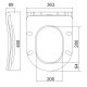 Сидіння-кришка для унітазу Koer AC-0101-SEAT COVER 450х390х80mm дюропласт з мікроліфтом (KR5617)