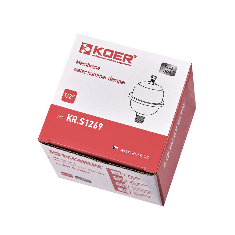Компенсатор гидроудара Koer KR.S1269 - 1/2