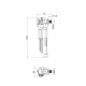 Арматура НАПОЛНИТЕЛЬНАЯ для инсталляции KT-0407 KOER KT-1101 (KR5644)
