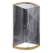 Душевая кабина без поддона Koer SR SC04-90x90x195-TR-12 прозрачное стекло Easy Clean 5мм Матовое золото (KR5681)