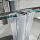 Душевая кабина без поддона Koer SR SC04-90x90x195-TR-02 прозрачное стекло Easy Clean 5мм SS Color (KR5682)