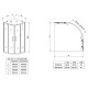 Душевая кабина без поддона Koer SR SC04-90x90x195-TR-02 прозрачное стекло Easy Clean 5мм SS Color (KR5682)