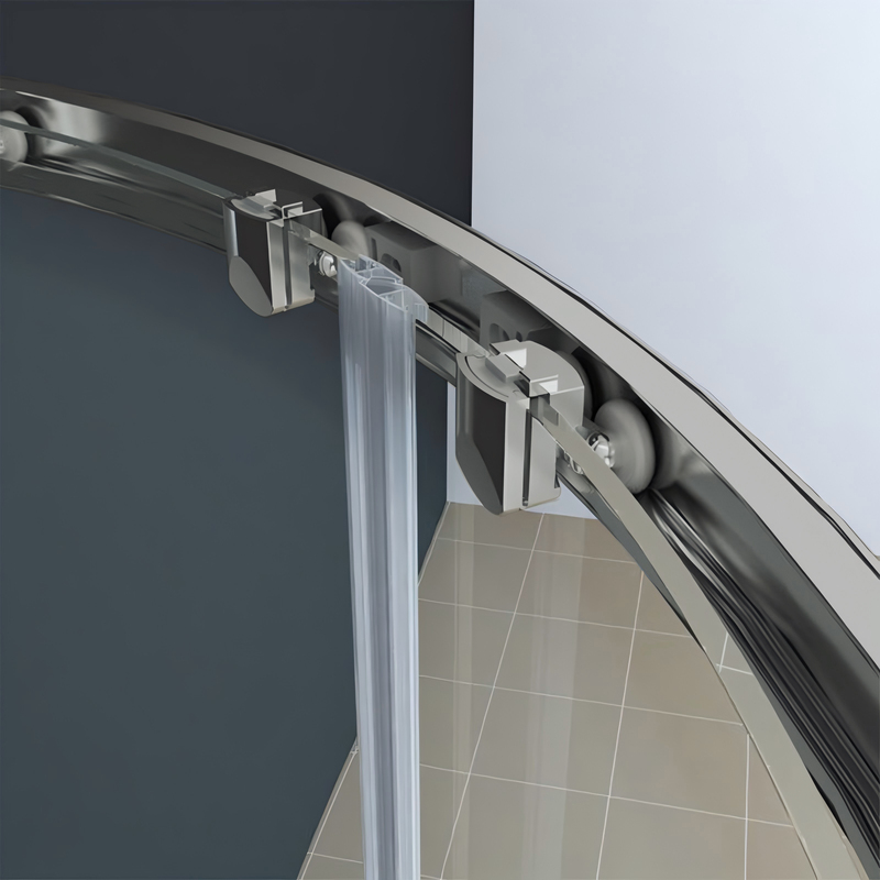 Душевая кабина без поддона Koer SR SC04-90x90x195-TR-02 прозрачное стекло Easy Clean 5мм SS Color (KR5682)