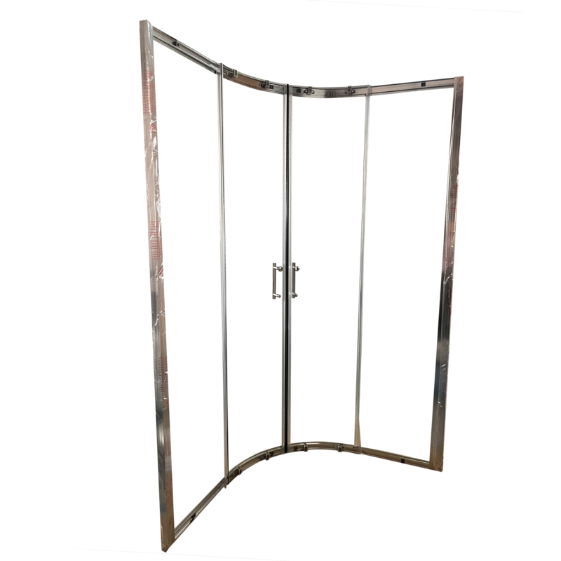 Душевая кабина без поддона Koer SR SC04-90x90x195-TR-02 прозрачное стекло Easy Clean 5мм SS Color (KR5682)