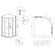 Душевая кабина без поддона Koer SR SC04-90x90x195-TR-02 прозрачное стекло Easy Clean 5мм SS Color (KR5682)