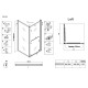 Душевая кабина без поддона Koer SR SC09-90x90x200-L-TR-12 прозрачное стекло Easy Clean 6мм Матовое золото (KR5684)
