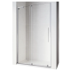 Дверь в нишу Walk-In раздвижная Koer SR SD07-120x200-L-TR-01 прозрачное стекло Easy Clean 8мм Хром (KR5686)