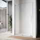 Дверь в нишу Walk-In раздвижная Koer SR SD07-120x200-L-TR-01 прозрачное стекло Easy Clean 8мм Хром (KR5686)