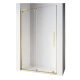 Дверь в нишу Walk-In раздвижная Koer SR SD07-120x200-L-TR-12 прозрачное стекло Easy Clean 8мм Матовое золото (KR5687)