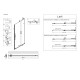 Дверь в нишу Walk-In раздвижная Koer SR SD07-120x200-L-TR-12 прозрачное стекло Easy Clean 8мм Матовое золото (KR5687)