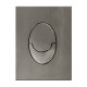 Панель смыва Koer KT-0606-07 157x198x10mm пластиковая, кнопка округленная (цвет графит) (KR5712)