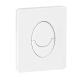 Панель смыва Koer KT-0606-03 157x198x10mm пластиковая, кнопка округленная (цвет белый) (KR5713)