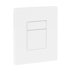 Панель смыва Koer KT-0607-03 157x198x10mm пластиковая, кнопка квадратная (цвет белый) (KR5714)