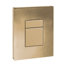 Панель смыва Koer KT-0607-12 157x198x10mm пластиковая, кнопка квадратная (цвет матовое золото) (KR5715)
