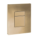 Панель смыва Koer KT-0607-12 157x198x10mm пластиковая, кнопка квадратная (цвет матовое золото) (KR5715)