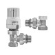 Комплект для подключения радиатора Koer SET-29 - 1/2'' (угловой) с термоголовкой (KR5716)