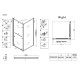 Душевая кабина без поддона Koer SR SC09-90x90x200-R-TR-01 прозрачное стекло Easy Clean 6мм Хром (KR5770)