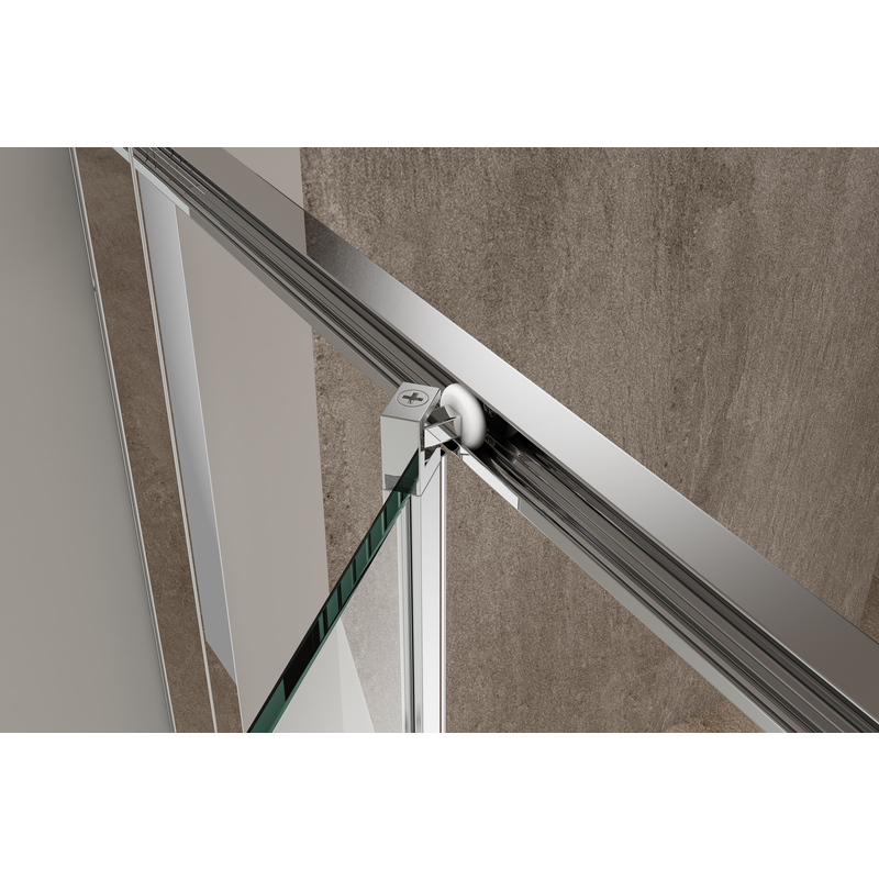 Душевая кабина без поддона Koer SR SC09-90x90x200-R-TR-01 прозрачное стекло Easy Clean 6мм Хром (KR5770)