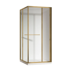 Душевая кабина без поддона Koer SR SC09-90x90x200-R-TR-12 прозрачное стекло Easy Clean 6мм Матовое золото (KR5771)