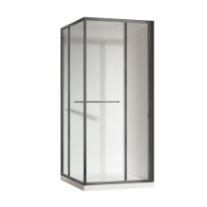 Душевая кабина без поддона Koer SR SC09-90x90x200-R-TR-07 прозрачное стекло Easy Clean 6мм Графит (KR5772)