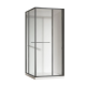 Душевая кабина без поддона Koer SR SC09-90x90x200-R-TR-07 прозрачное стекло Easy Clean 6мм Графит (KR5772)