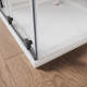 Дверь в нишу Walk-In раздвижная Koer SR SD07-120x200-R-TR-07 прозрачное стекло Easy Clean 8мм Графит (KR5775)