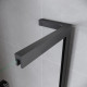 Дверь в нишу Walk-In раздвижная Koer SR SD07-120x200-R-TR-07 прозрачное стекло Easy Clean 8мм Графит (KR5775)